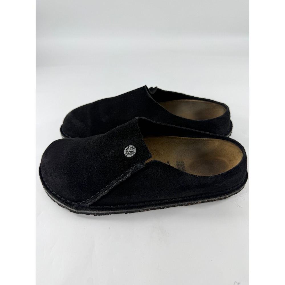 Birkenstock Buckley Black Suede Moccasin Clogs Mules Womens 39 L8 250 - Picture 3 of 7